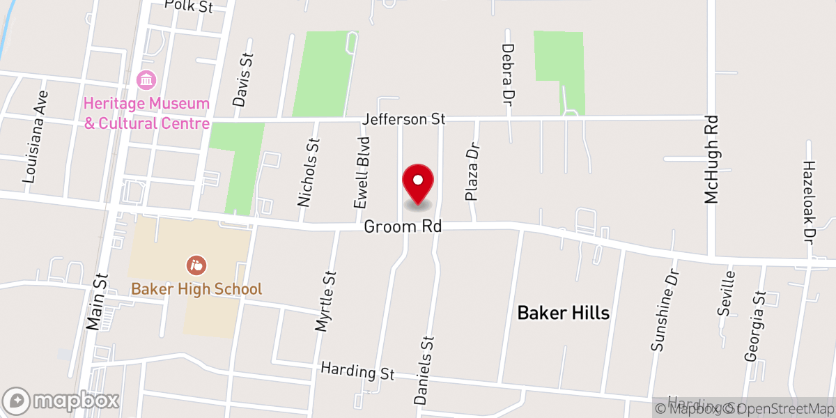 Map showing location of Faith AME Zion Church