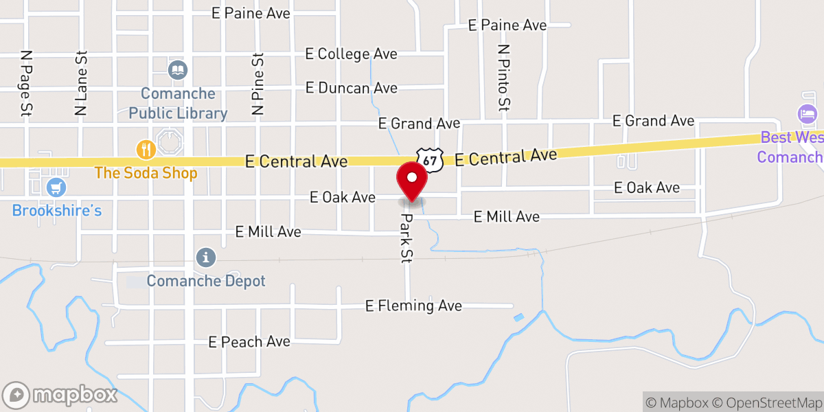 Map showing location of Full Gospel Church