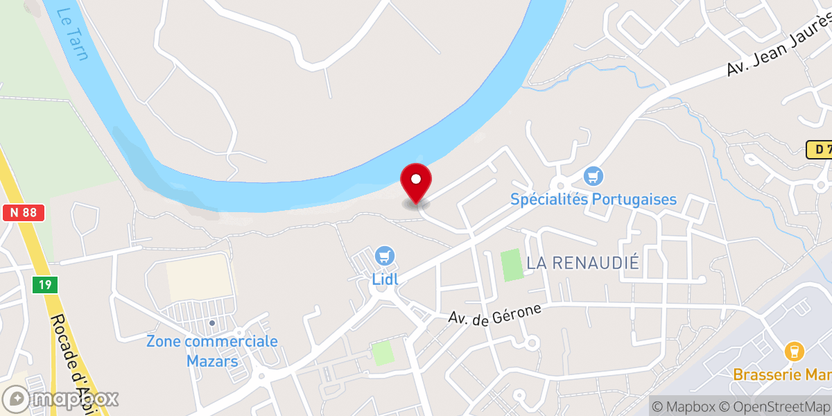 Map showing location of Chapelle Saint Antoine de la Renaudié