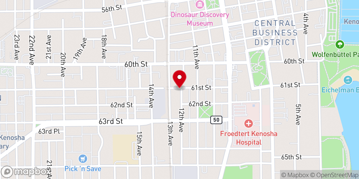 Map showing location of Friendship Baptist Church