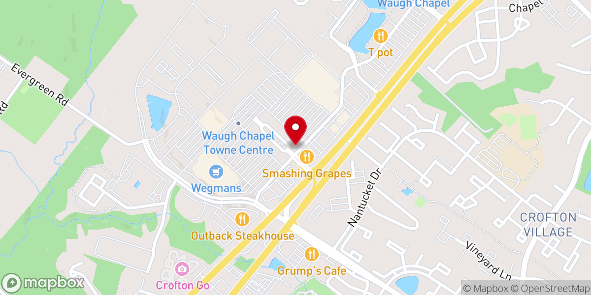 Map showing location of Panera Bread