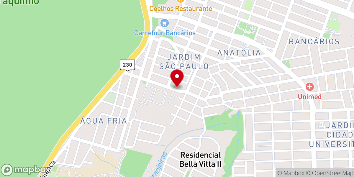Map showing location of Paróquia São Francisco de Assis