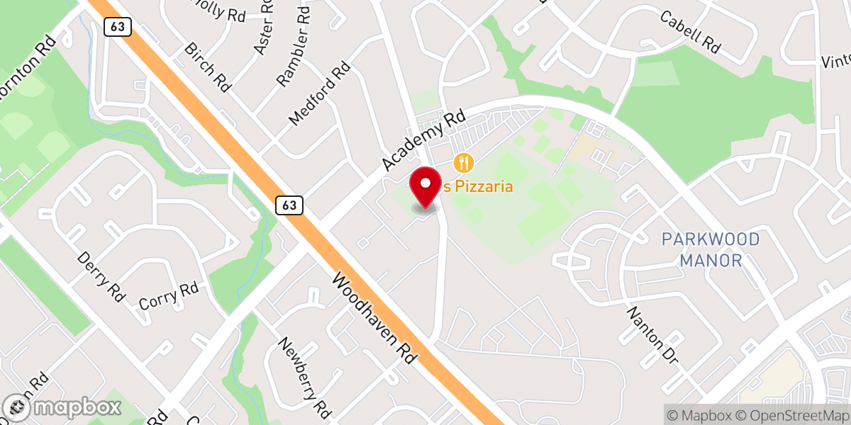Map showing location of Berean Bible Church