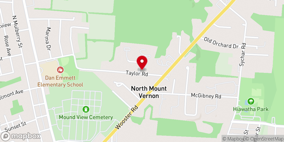Map showing location of Revive Church
