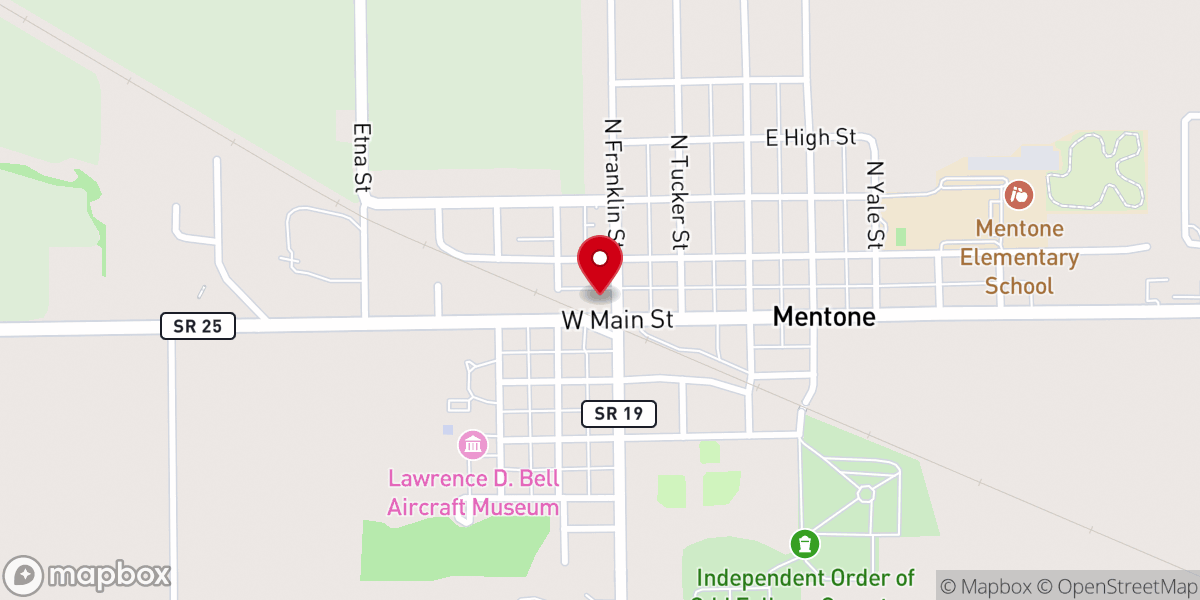 Map showing location of Cornerstone Church