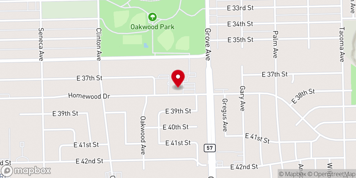 Map showing location of St Frances Xavier Cabrini Roman Catholic Parish