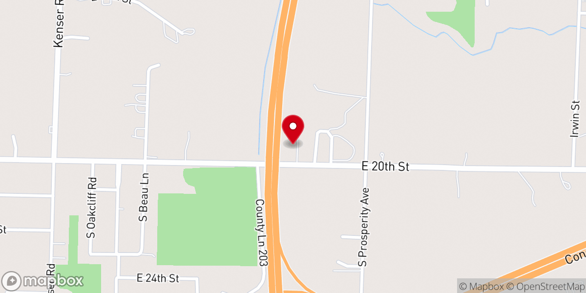 Map showing location of Christ the King Presbyterian Church