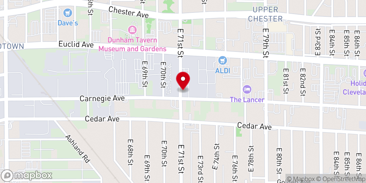 Map showing location of St. Timothy Missionary Baptist Church
