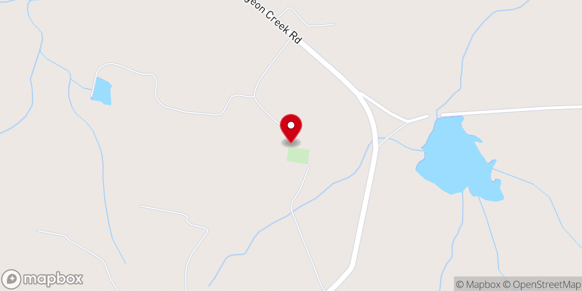 Map showing location of Mount Calvary Church