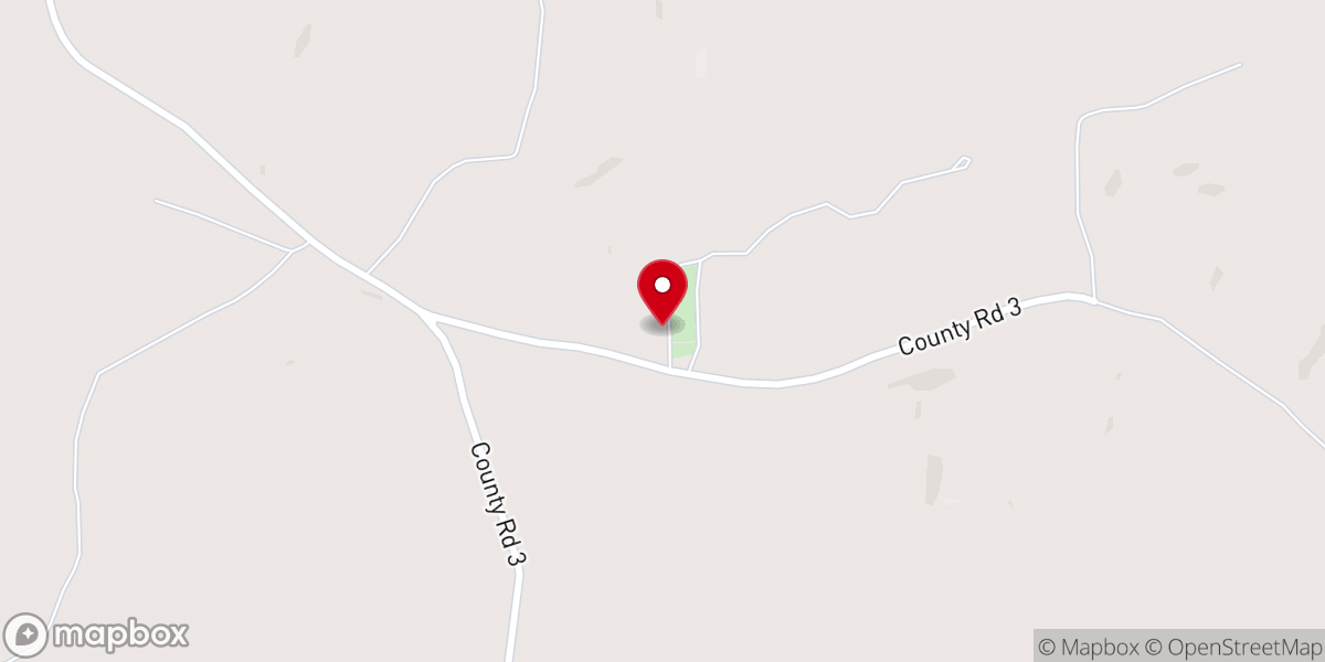 Map showing location of Green Grove Church