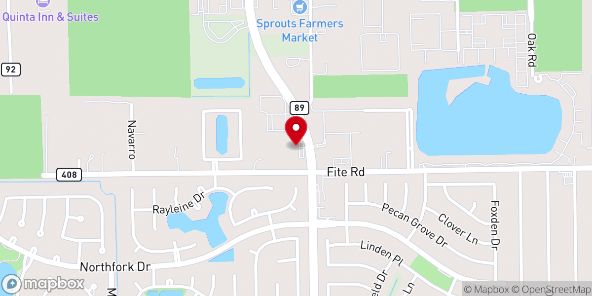 Map showing location of DIC Church Pearland (Dominion International Center Church Pearland)