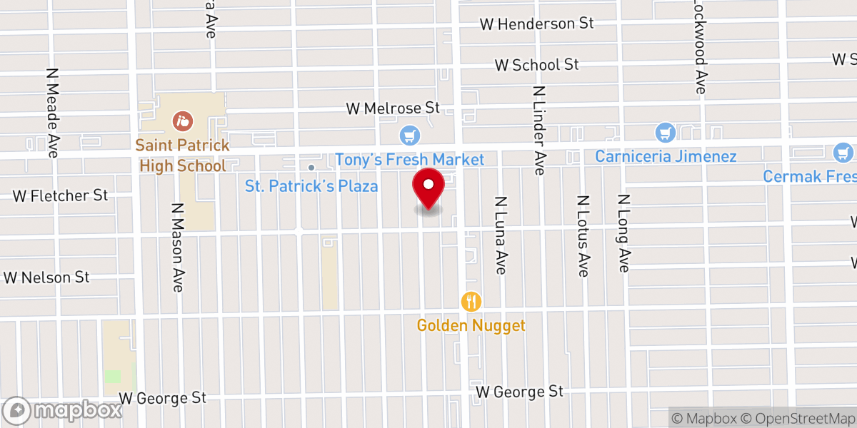 Map showing location of Christ's Oasis Ministries