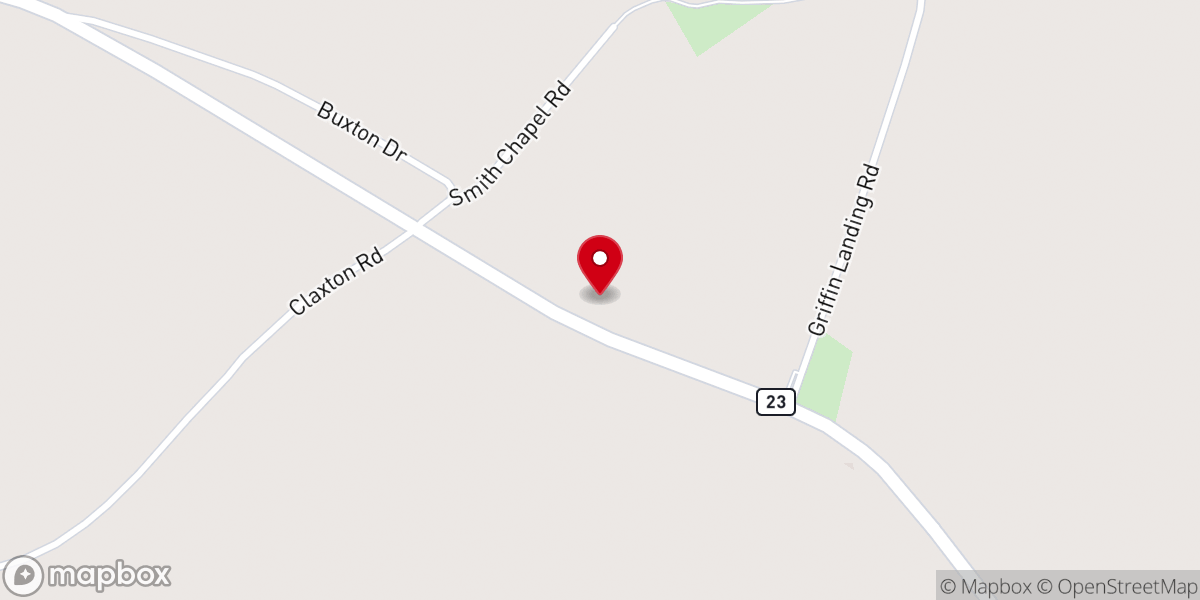 Map showing location of Smith Chapel Ame Zion Church