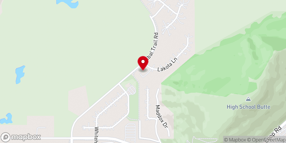 Map showing location of Jackson Hole Church of Christ