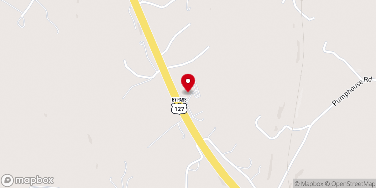 Map showing location of Anderson Christian Church