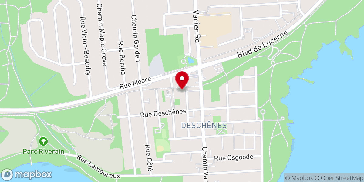 Map showing location of Paroisse Saint-Médard Aylmer