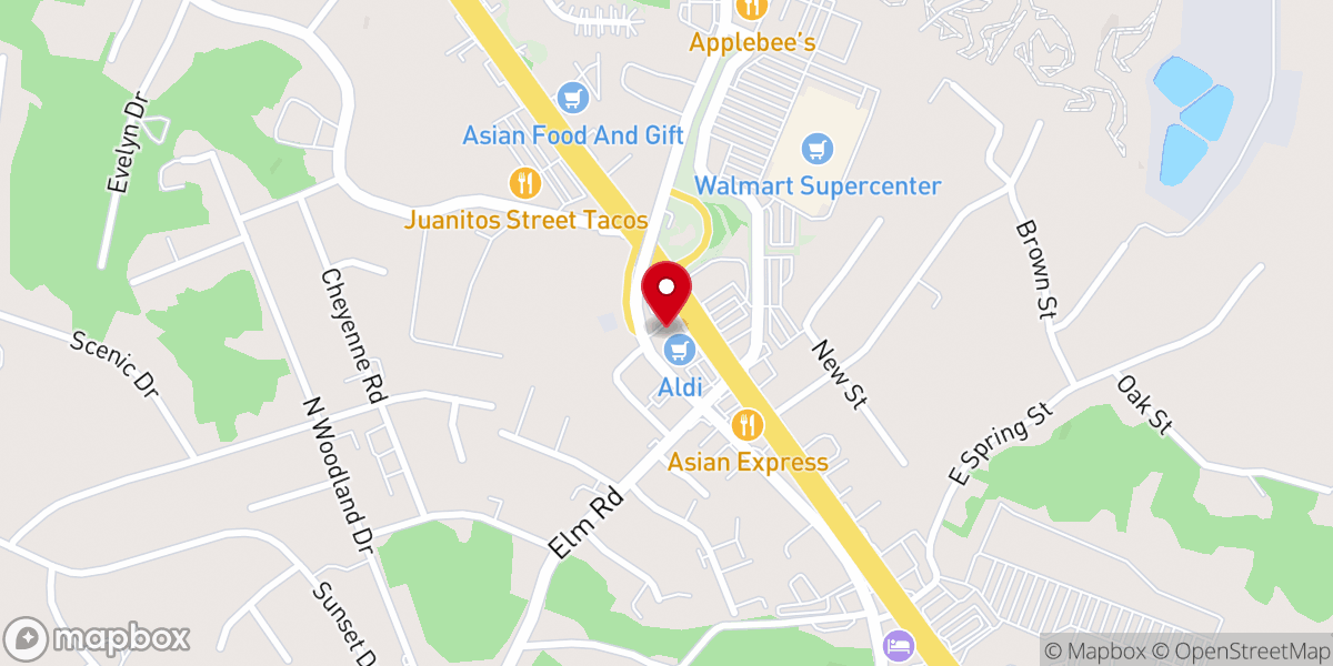 Map showing location of Greater Dimensions Community Fellowship