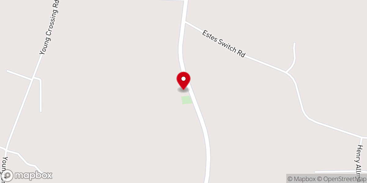 Map showing location of Flower Ridge Church