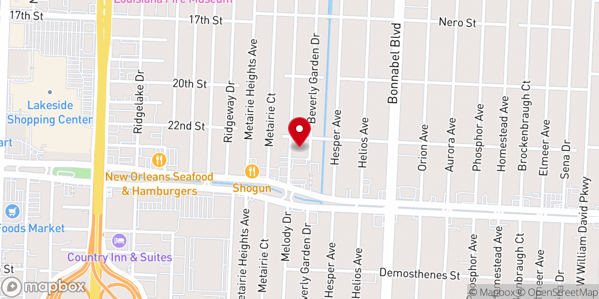 Map showing location of Saint Angela Merici Catholic Church