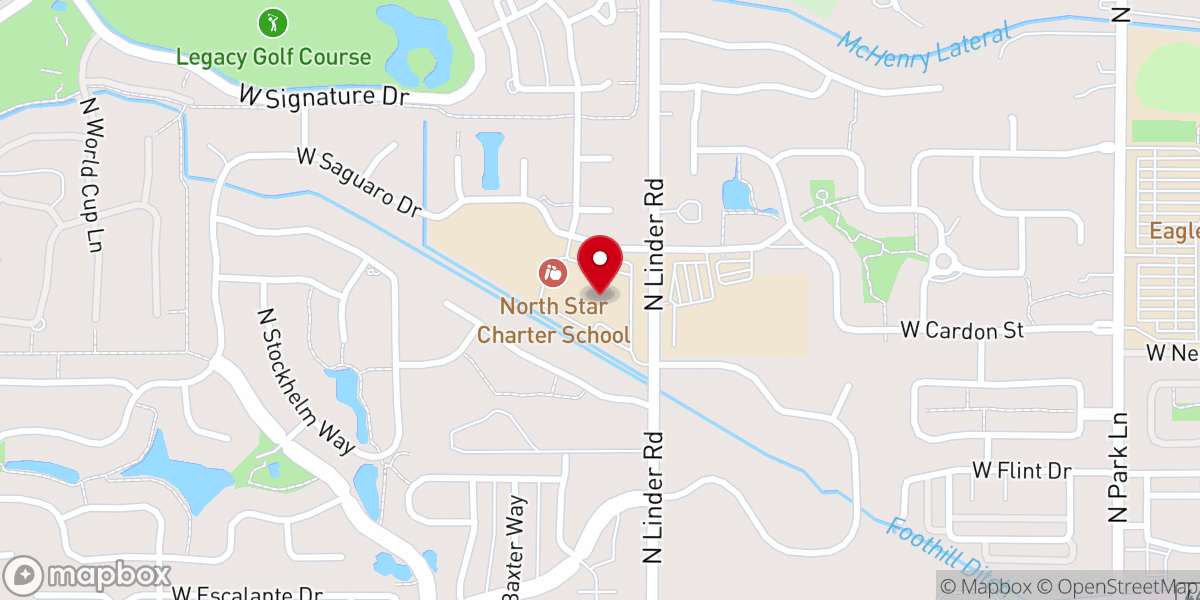 Map showing location of Calvary Chapel Eagle