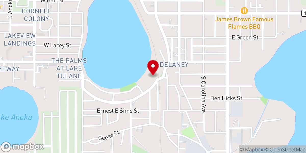 Map showing location of Miracle Deliverance Church