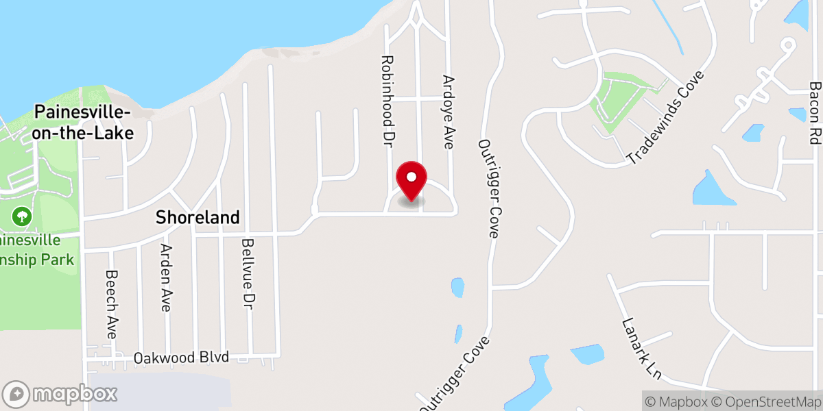 Map showing location of Family Worship Center