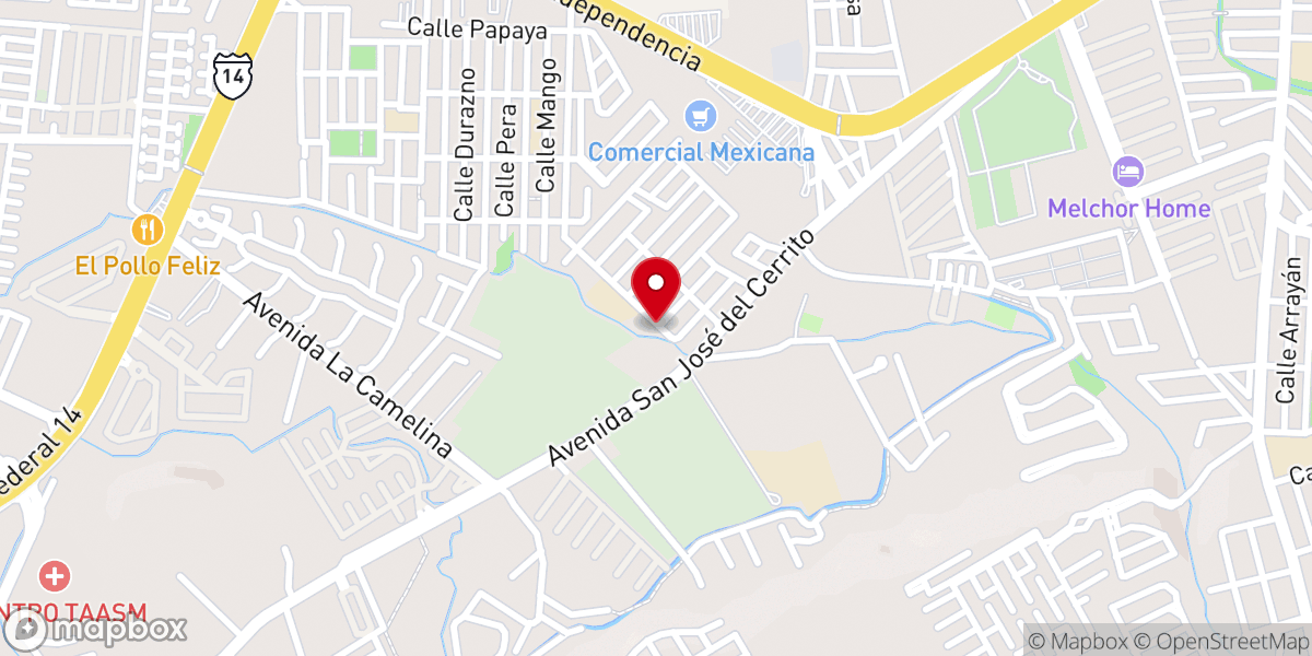 Map showing location of Parroquia María Madre de la Iglesia