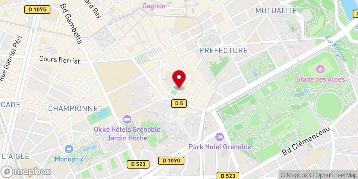 Map showing location of Paroisse Saint Joseph