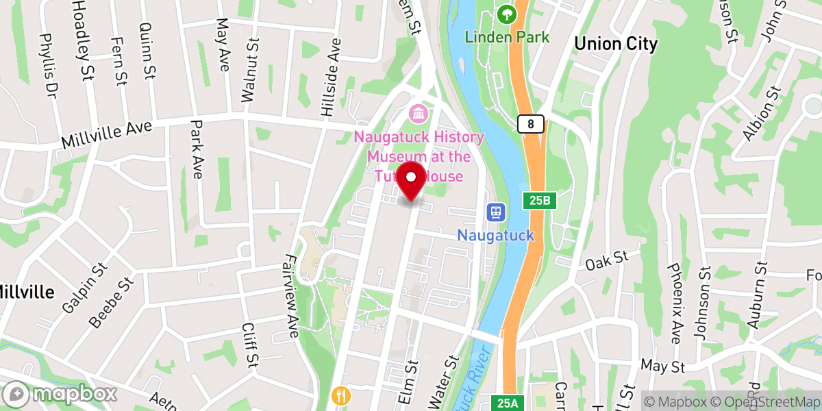 Map showing location of St. Francis of Assisi Church