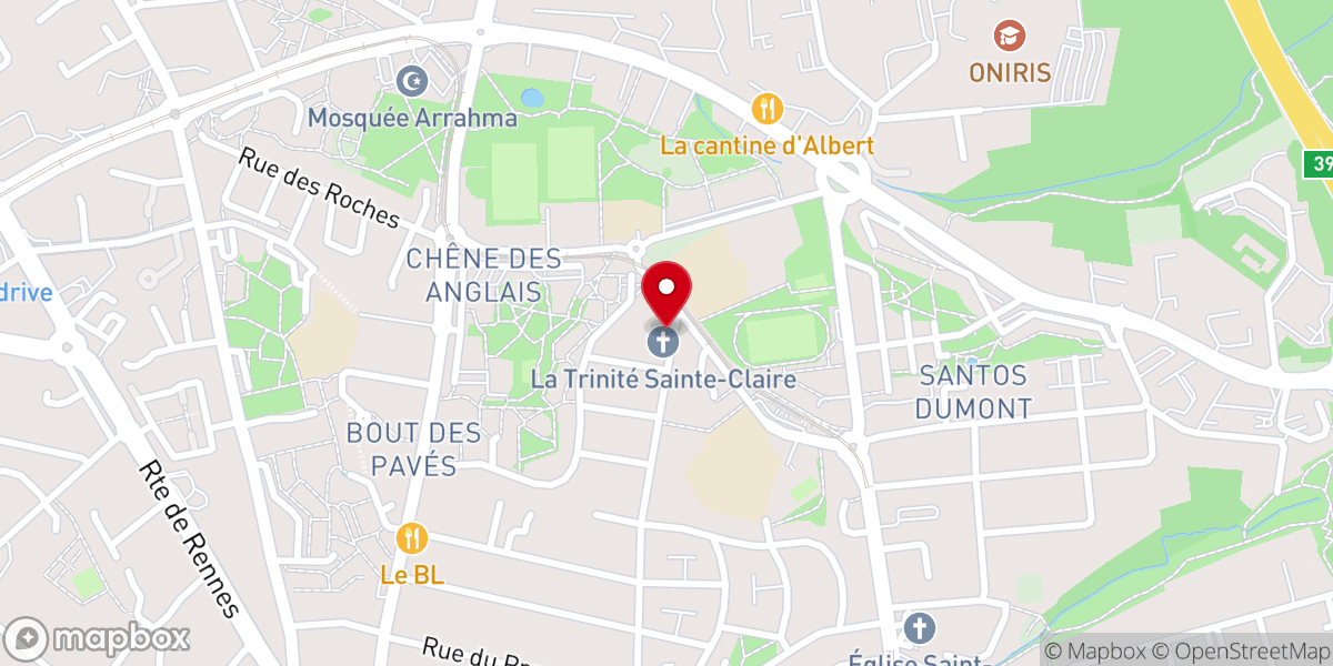 Map showing location of Église Orthodoxe La Trinité Saint-Clair