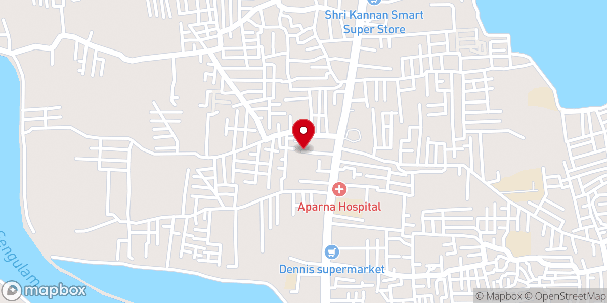 Map showing location of Divine Mercy Church, Kuniyamuthur