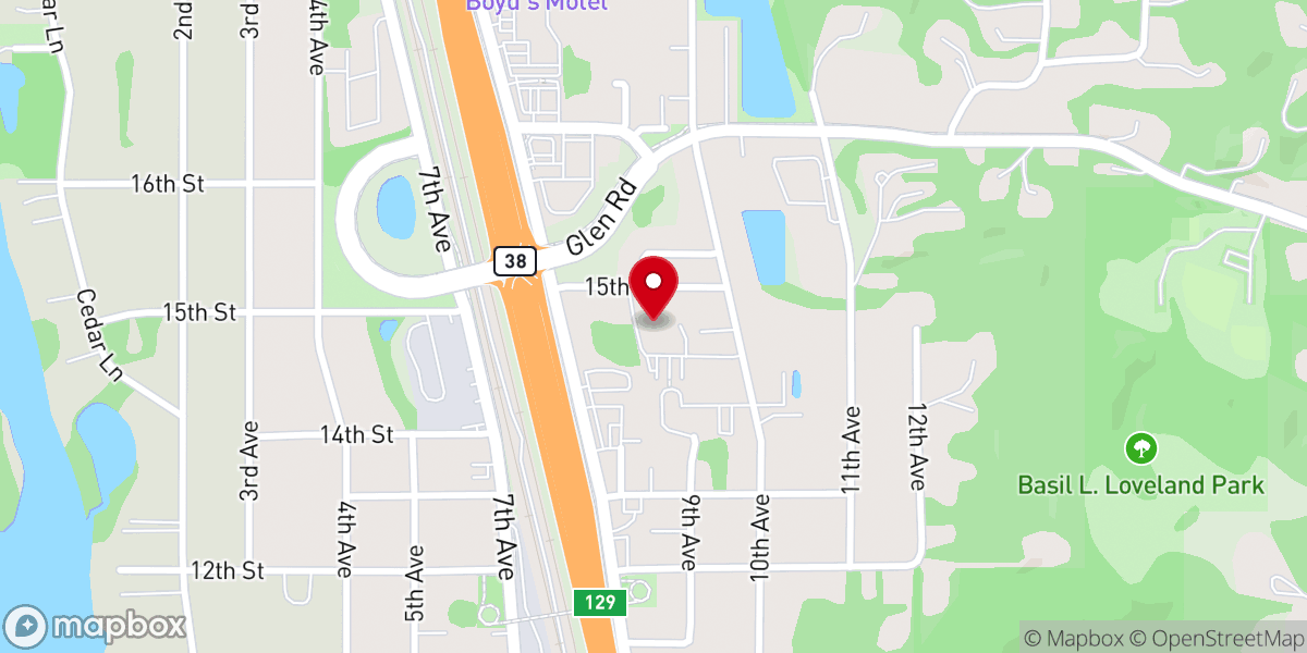Map showing location of Newport Lutheran Church