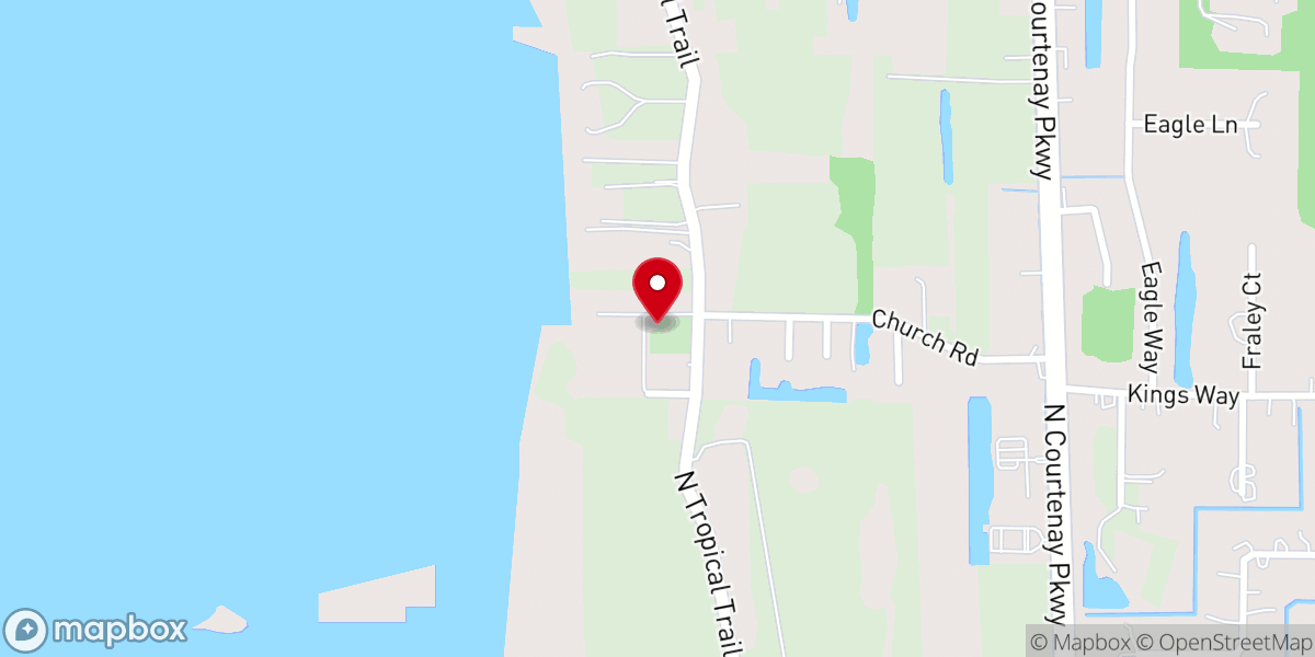 Map showing location of St Luke's Episcopal Church