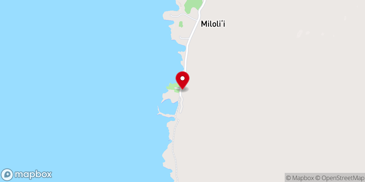 Map showing location of Hau‘oli Kamana‘o Church
