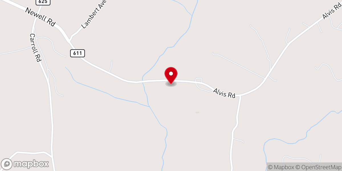 Map showing location of Good Hope Baptist Church