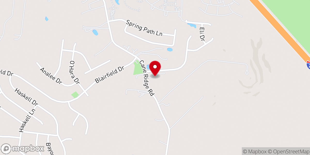 Map showing location of Nashville Chin Baptist Church