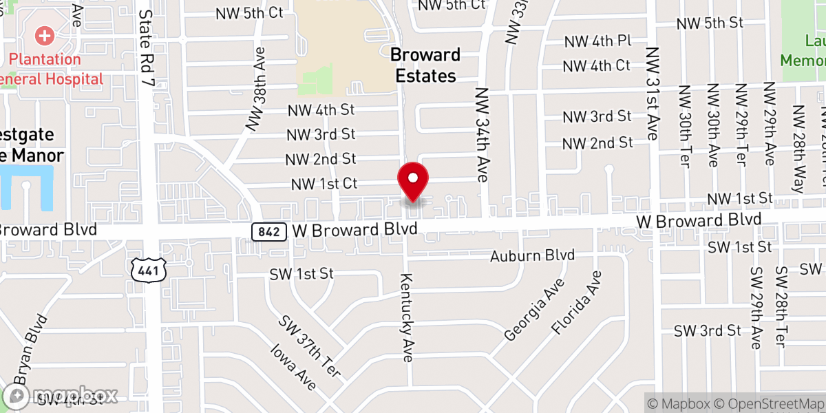 Map showing location of TDV Church