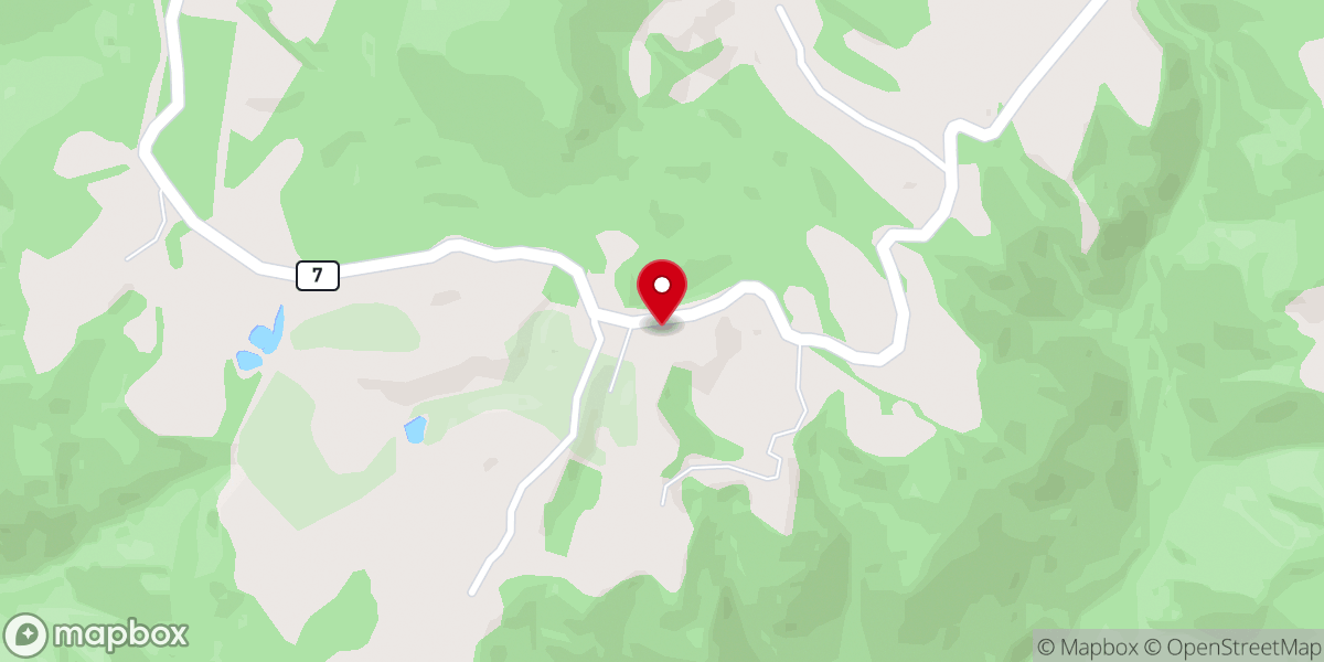 Map showing location of Elk Knob Missionary Baptist Church