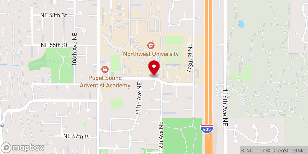 Map showing location of Life Church Northwest