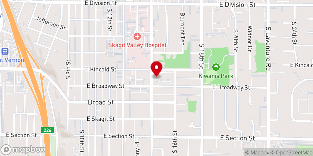 Map showing location of Mount Vernon Presbyterian Church