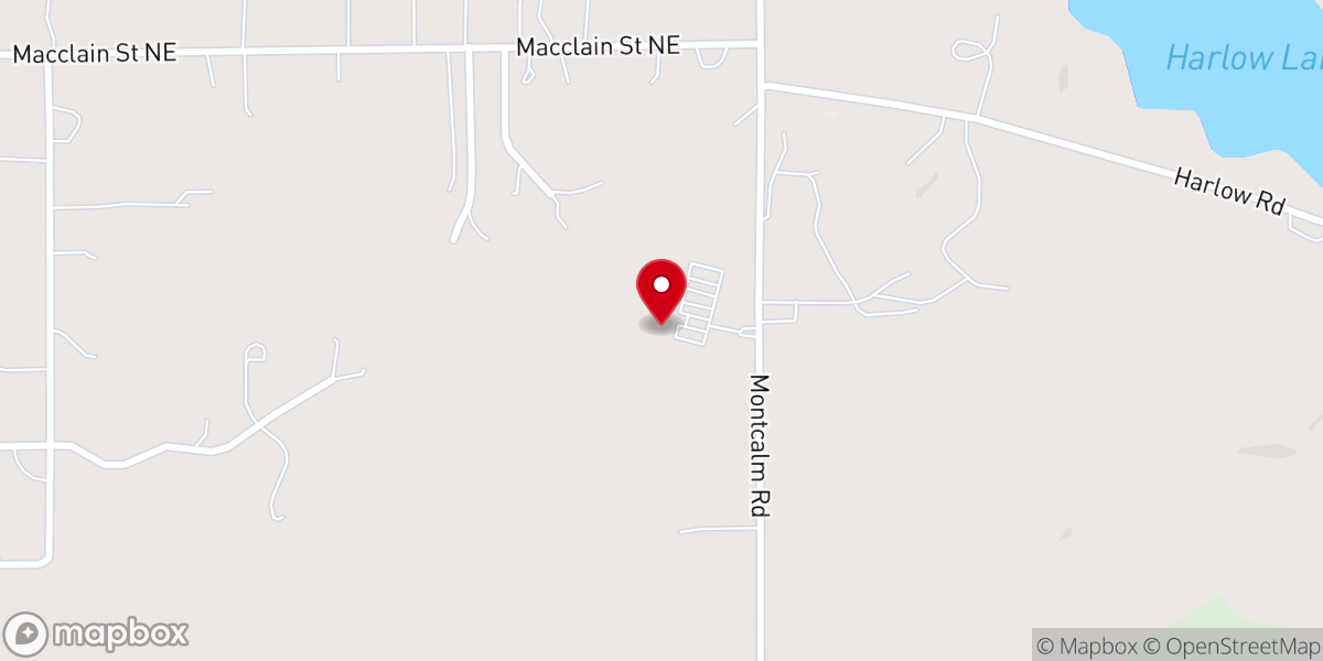 Map showing location of Calvary Baptist Church