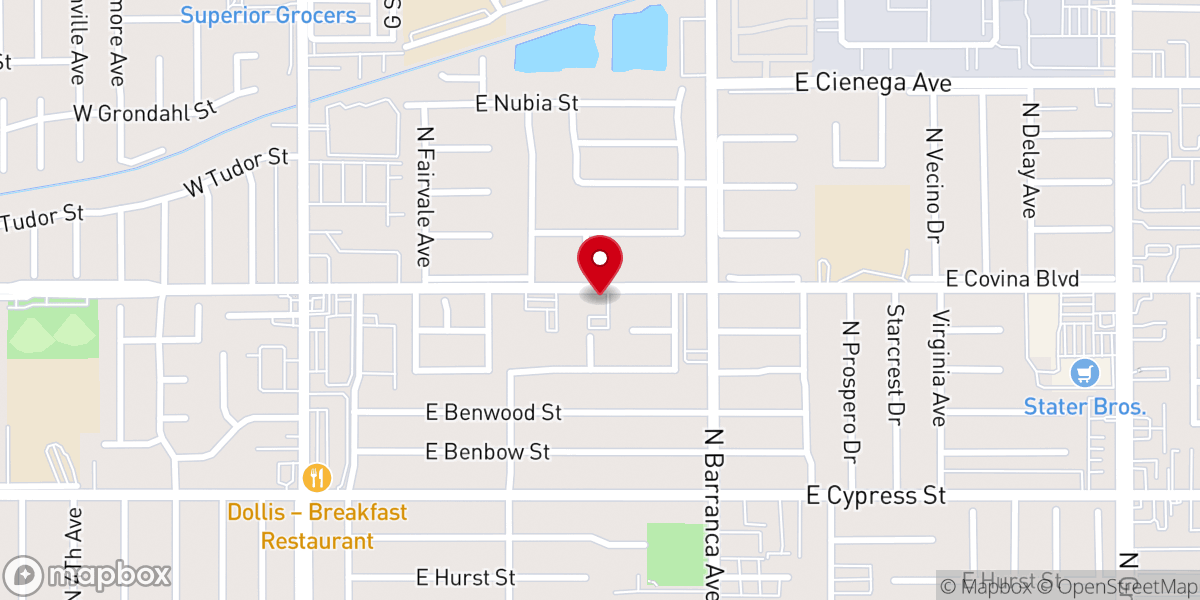 Map showing location of New Heart Foursquare Church