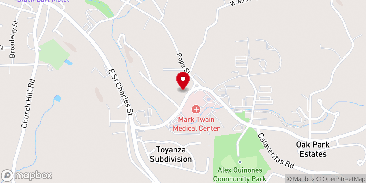 Map showing location of San Andreas DMV