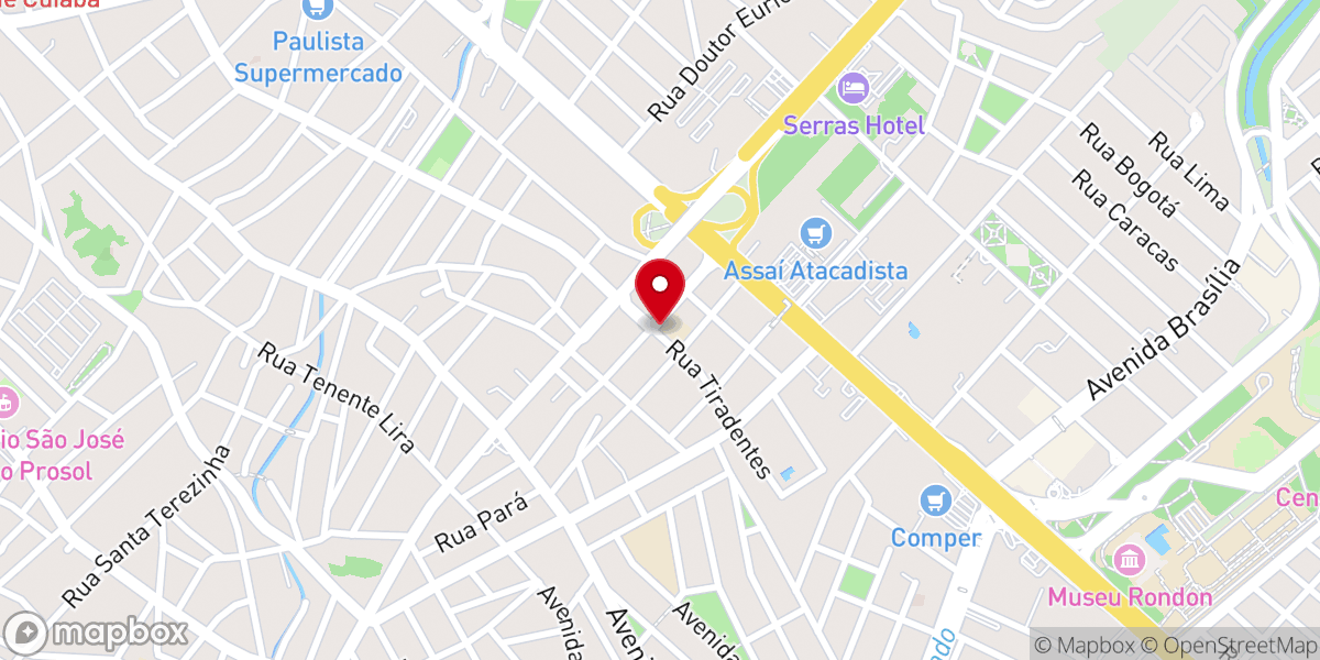 Map showing location of Comunidade São Paulo Apóstolo
