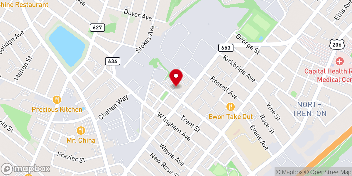 Map showing location of Grace Cathedral Fellowship Ministries