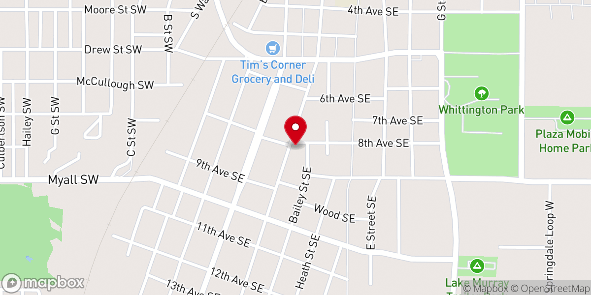 Map showing location of Children of the King Baptist