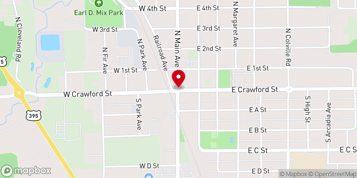 Map showing location of Heritage Covenant Church: Reformed Church Spokane