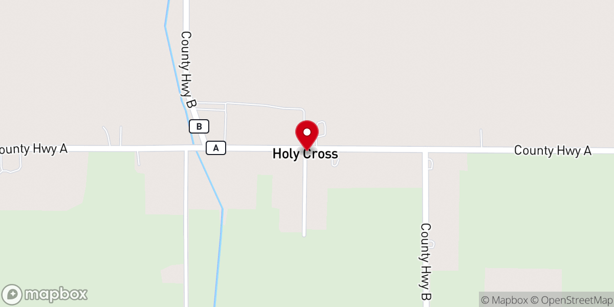 Map showing location of Holy Cross