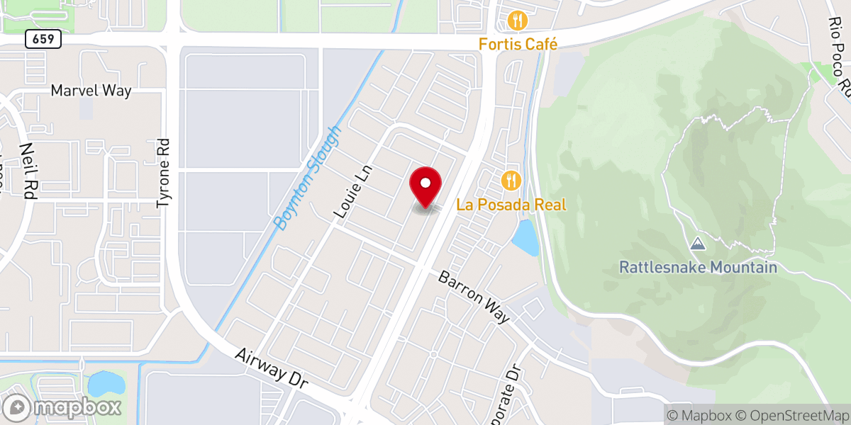 Map showing location of Soaring High Ministries Church