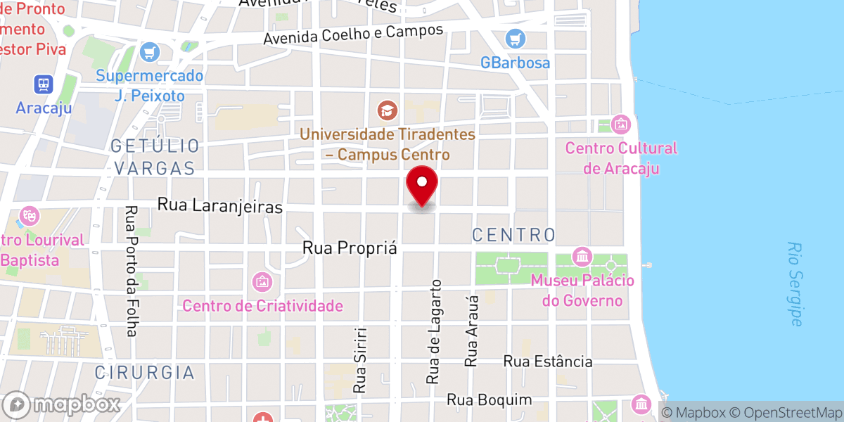 Map showing location of Pibinha - Primeira Igreja Batista De Aracaju (Anexo)